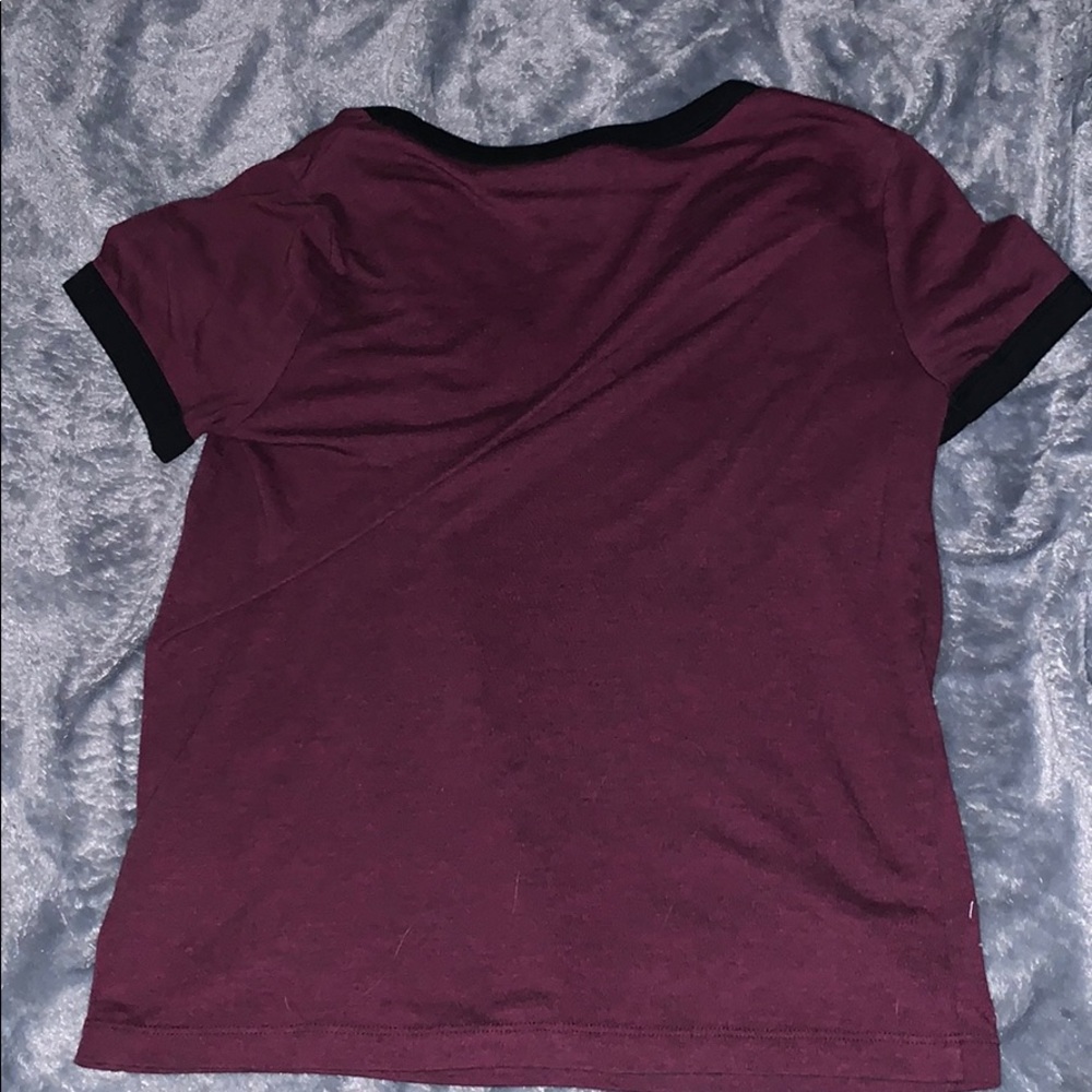 Maroon Crop Top - Picture 2 of 2
